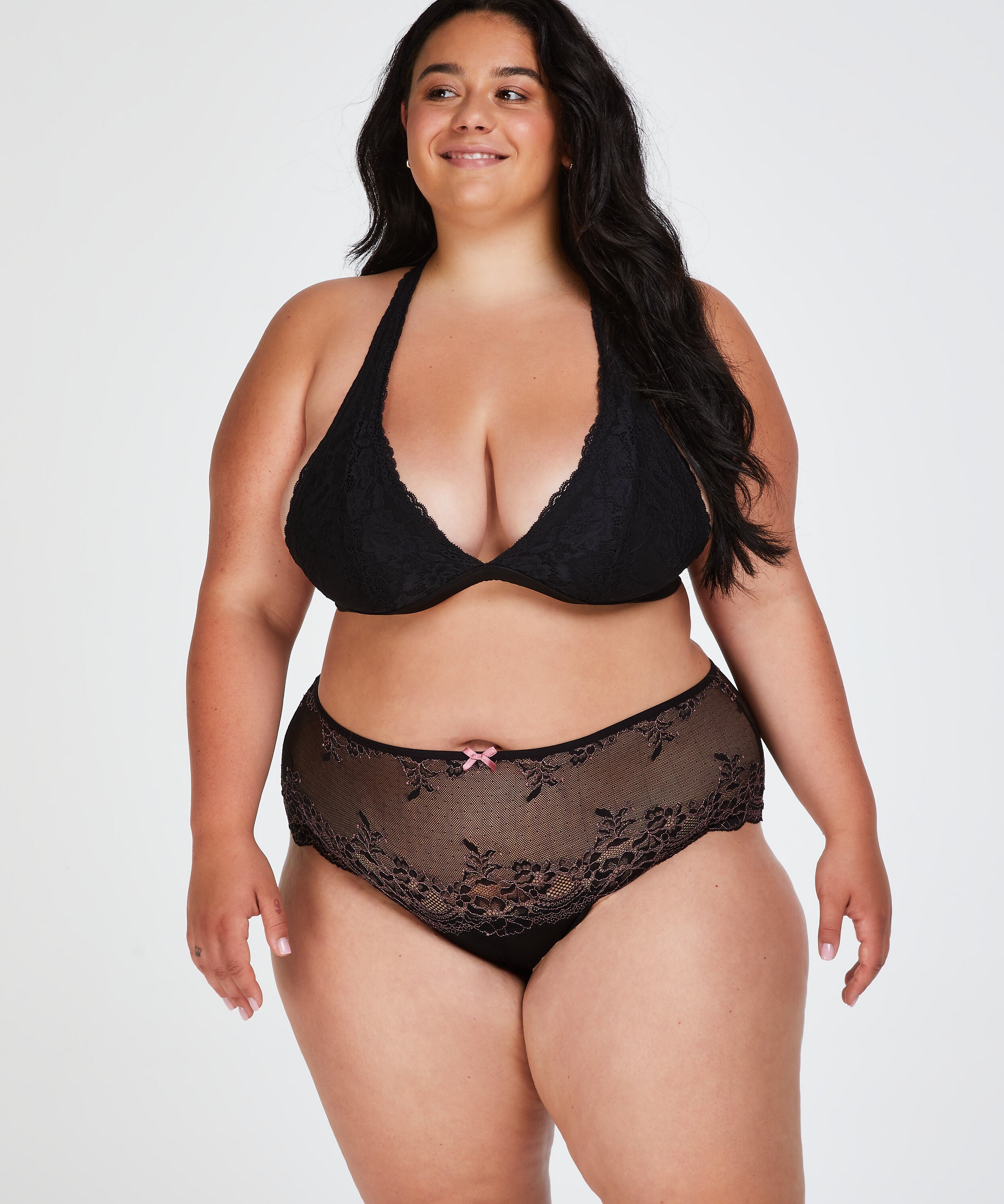 Boxer-streng Doriane Curvy, Sort