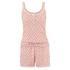 PJ short set Jersey rib Ditsey, pink