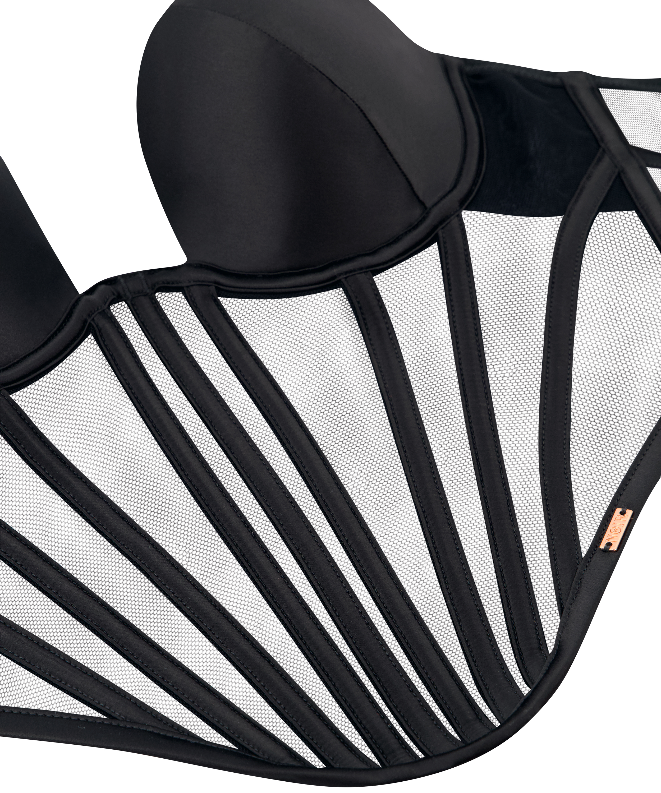 Bustier Paige, Sort, main