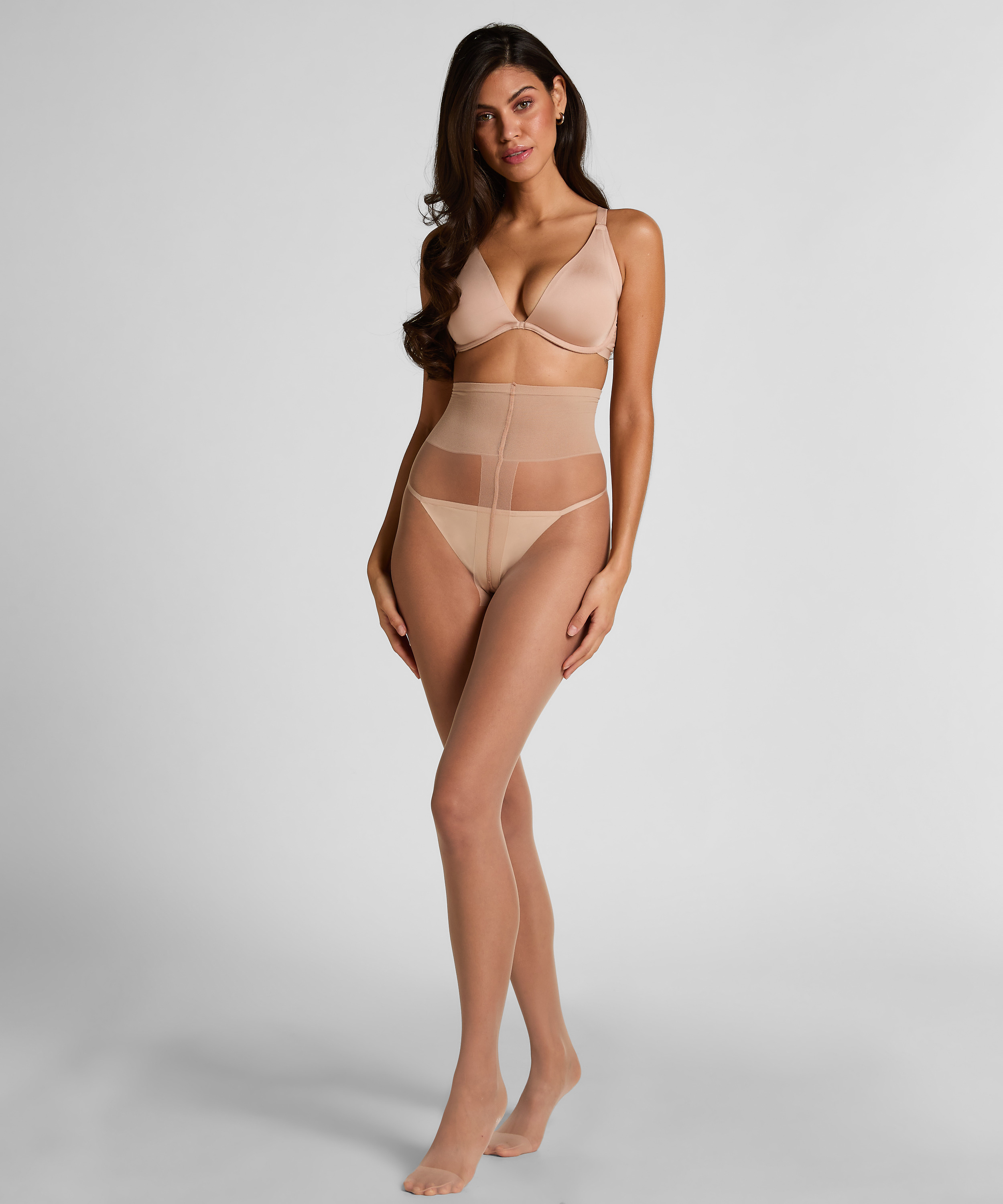 Str&oslash;mpebukser 15 Denier Second Skin, Brun, main