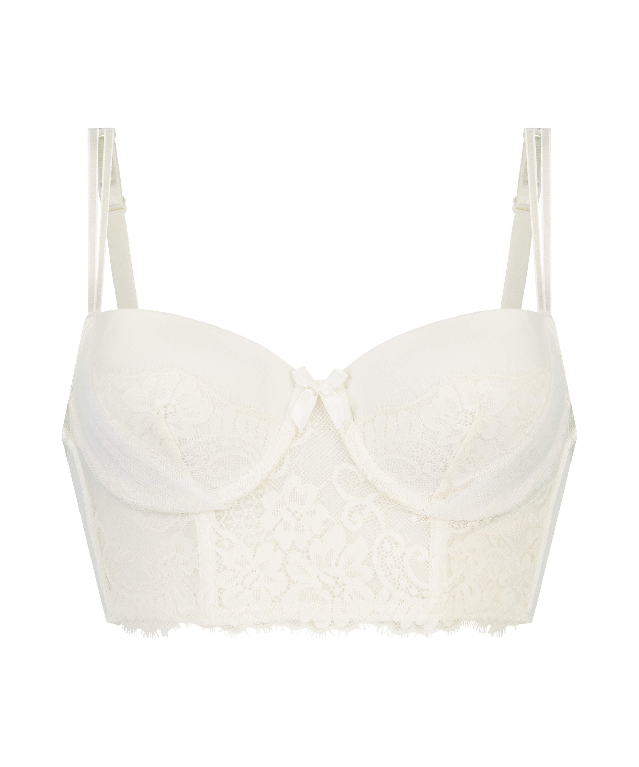 Longline formstøbt bøjle-bh Catrin, Hvid, main