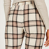 Tall Pyjamasbukser Twill Check, Beige