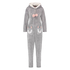 Fleece Novelty onesie-jumpsuit, Grå