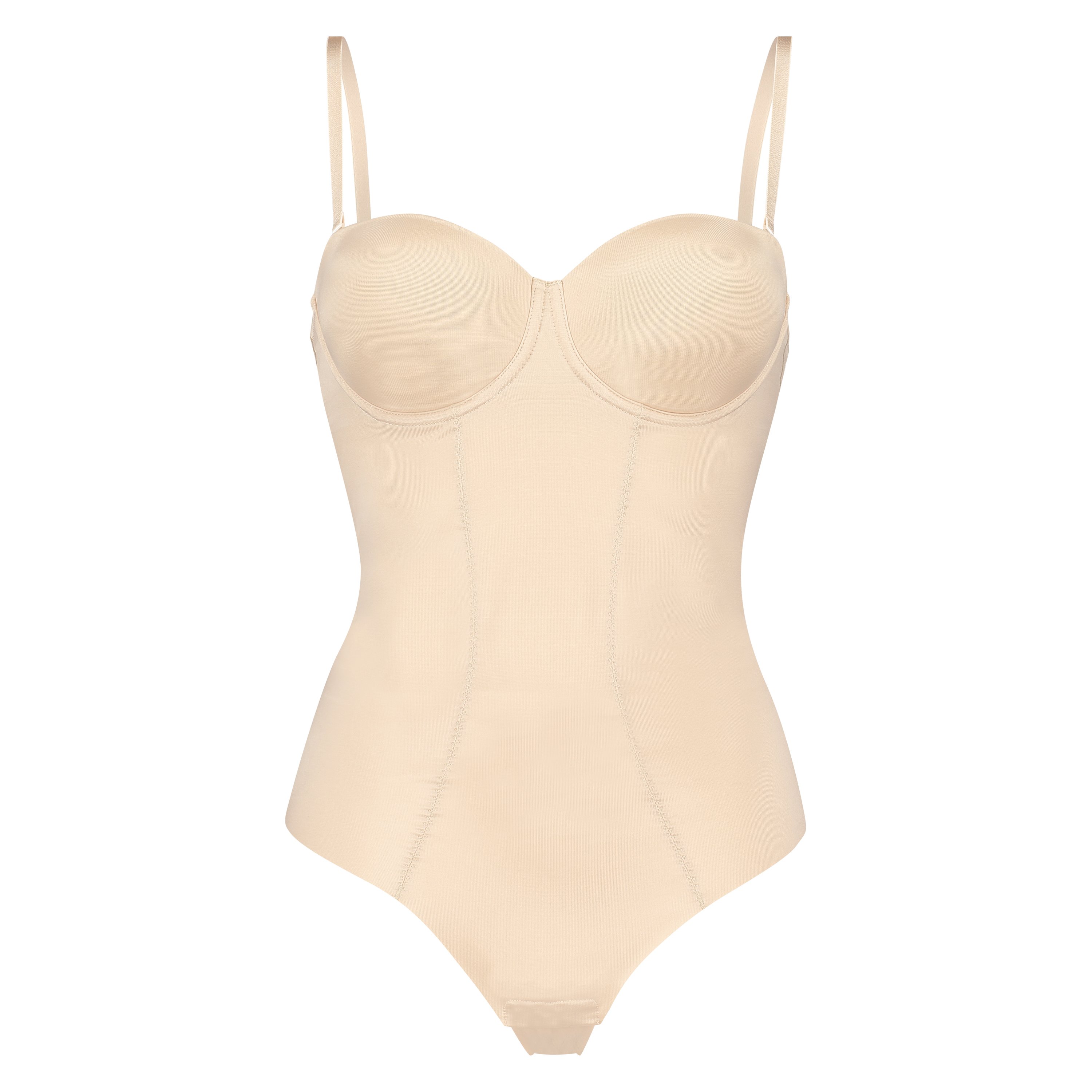 Korrigerende body med formstøbte skåle, Beige, main