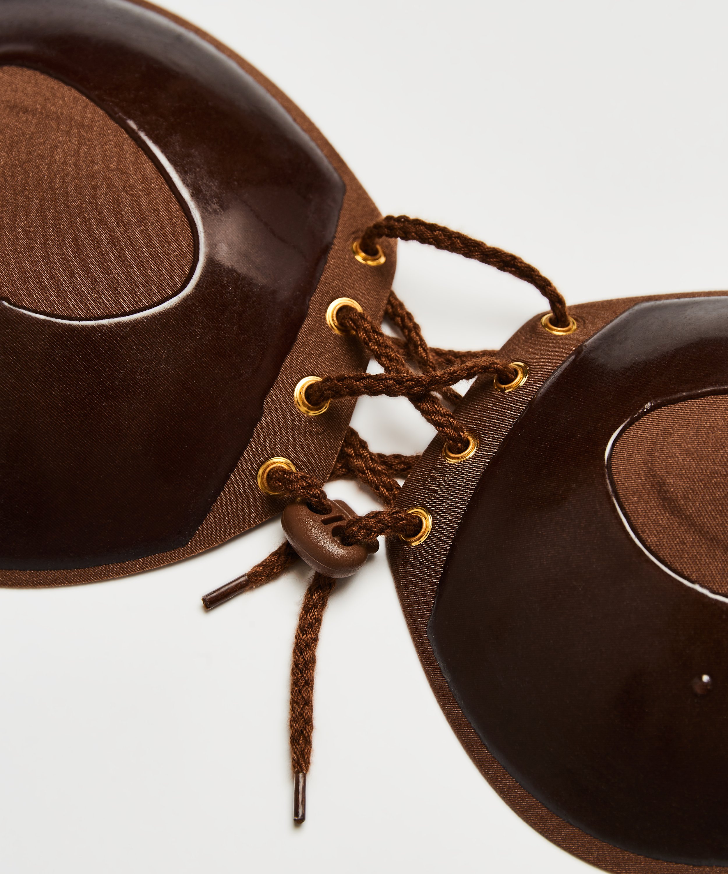 Selvklæbende pushup-bh, Brun, main