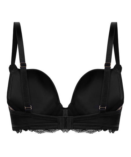 Formst&oslash;bt longline push-up-b&oslash;jle-bh Avela, Sort