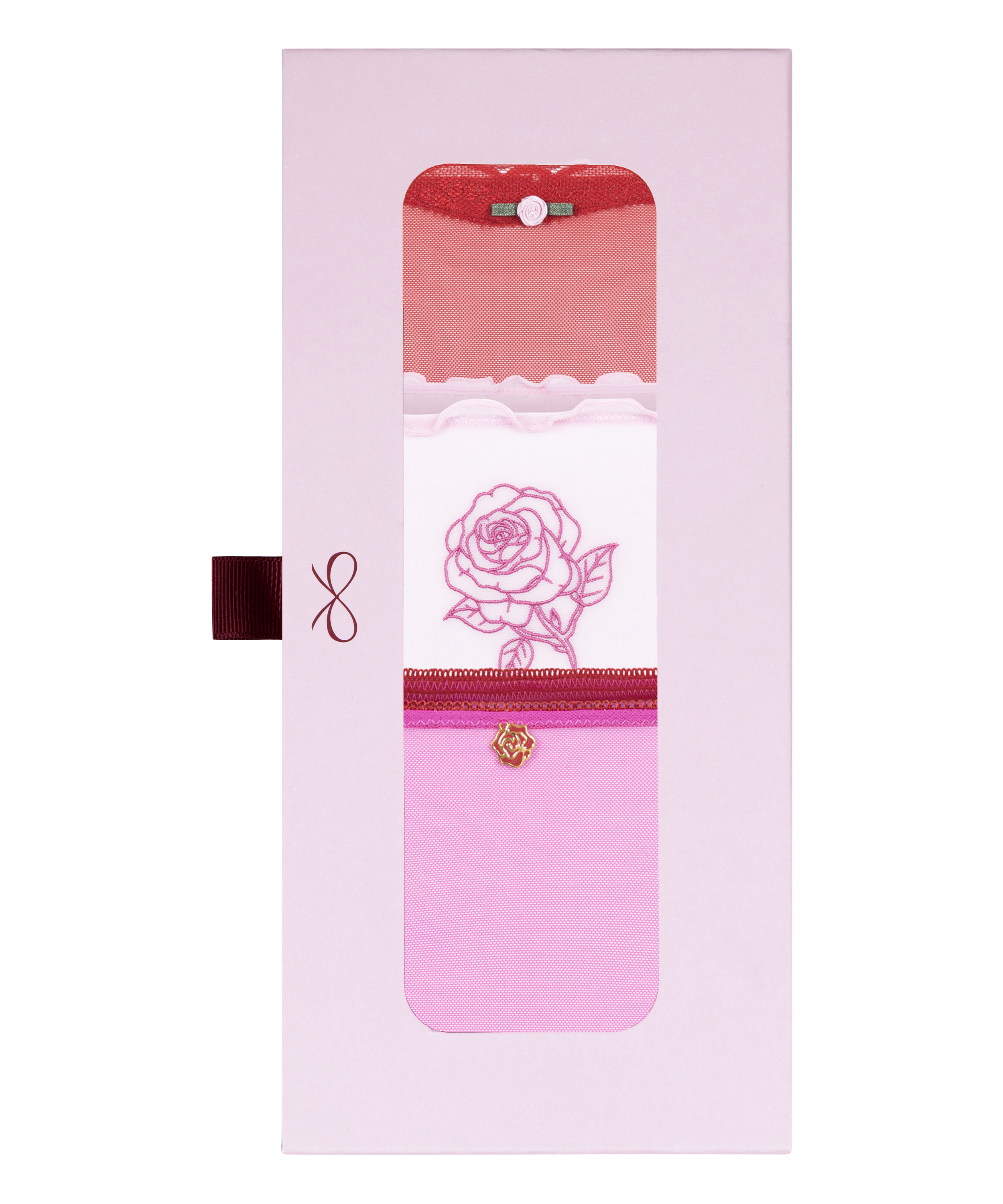 Valentine gaves&aelig;t med g-streng-trusser, R&oslash;d, main