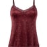 Cami top Velours Lace, Lilla