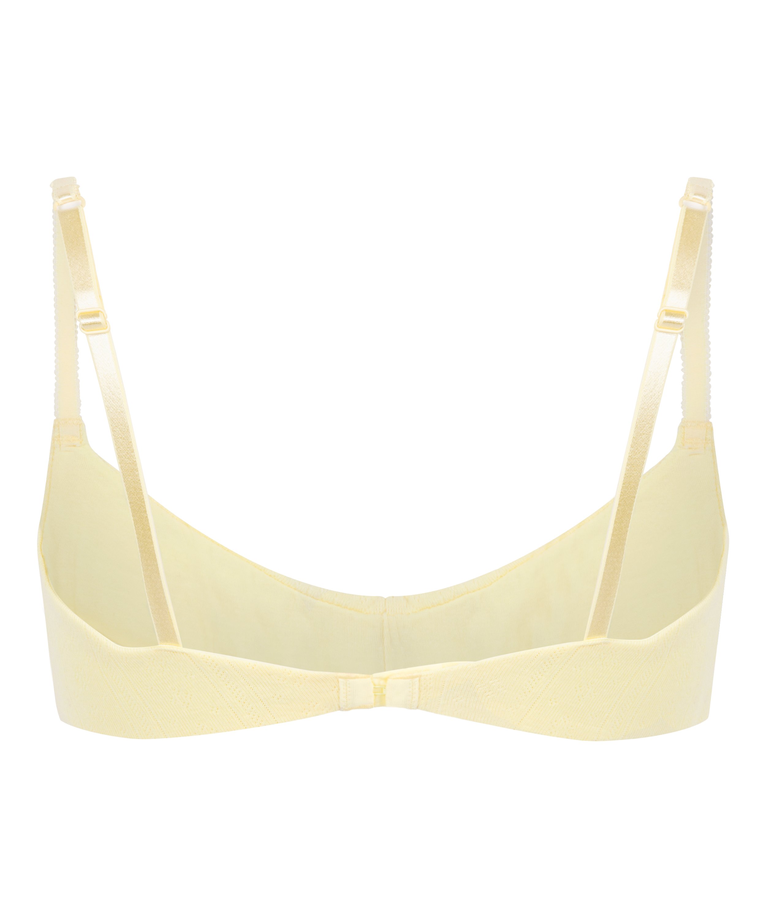 Pointelle bralette, Gul, main