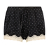 Velours Lace shorts, Sort