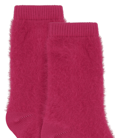 1 par strikkede sokker, Lyserød