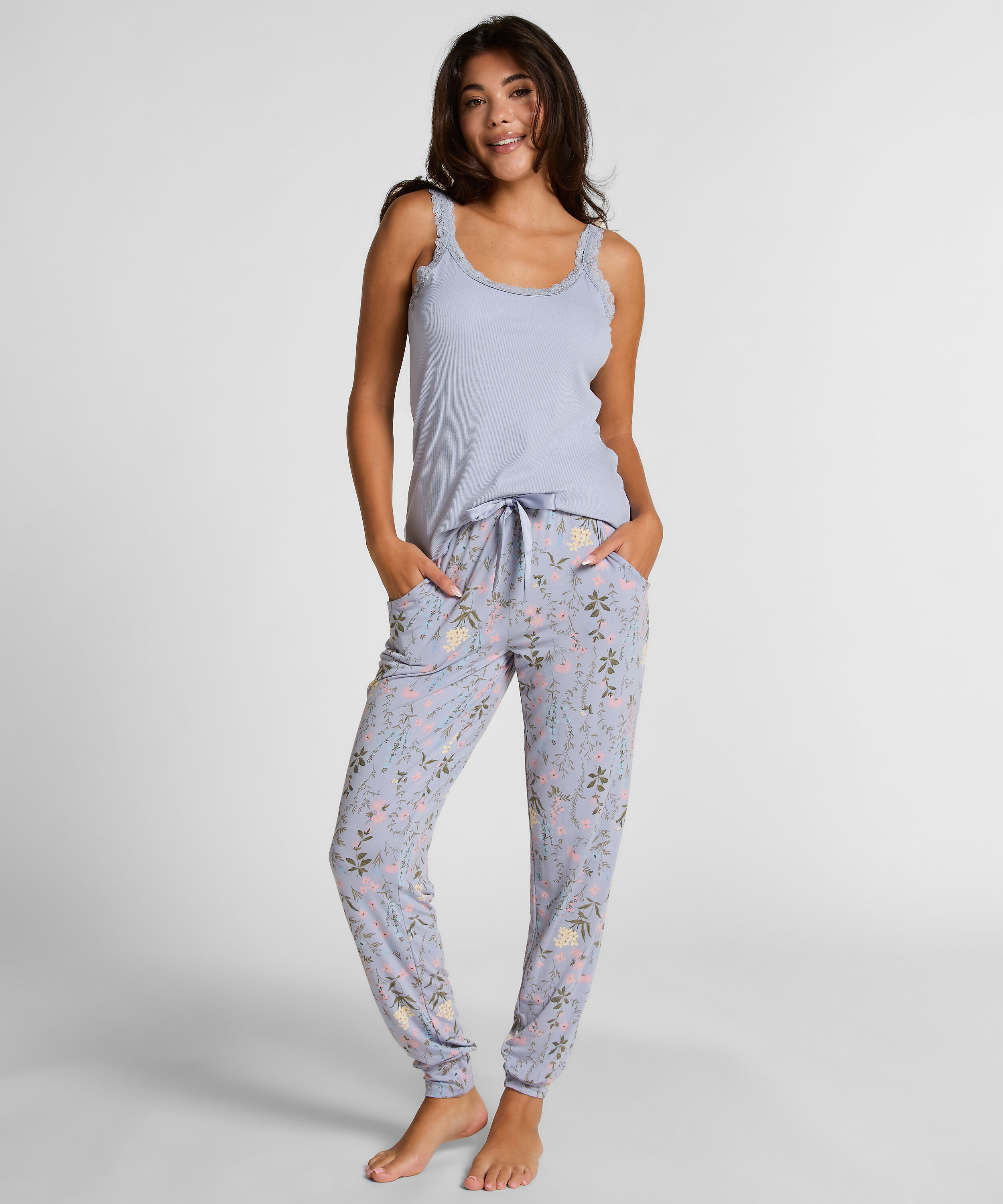 Pyjamasbukser Jersey, Lilla