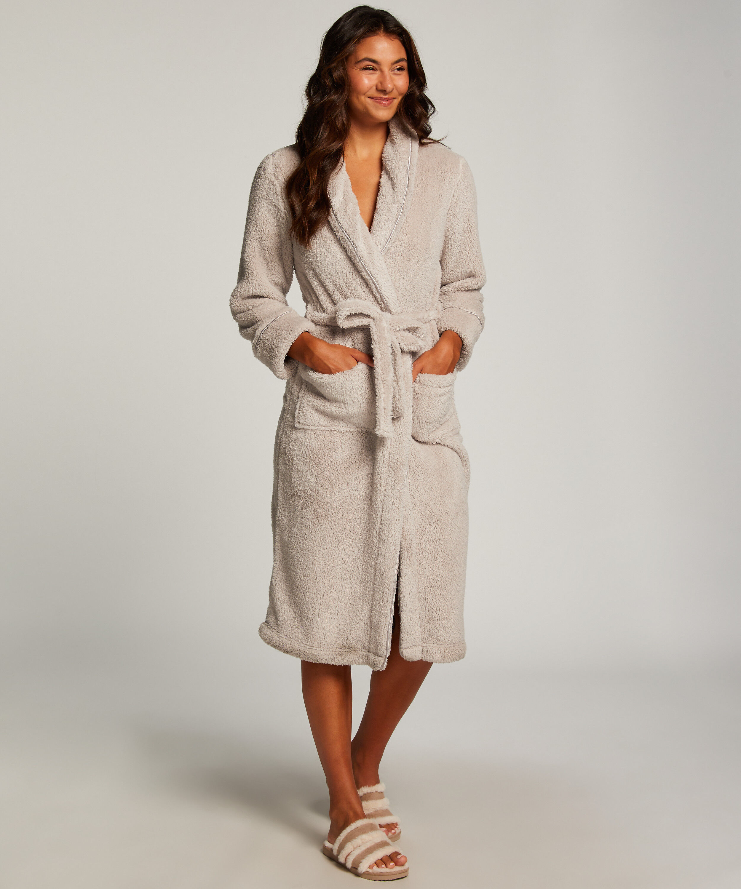 Badekåbe Fleece, Brun
