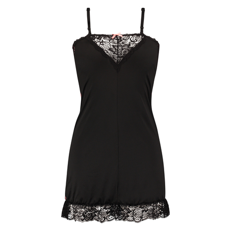 Slip strapless, sort