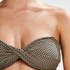 Bandeau-bikinitop Fango, Brun