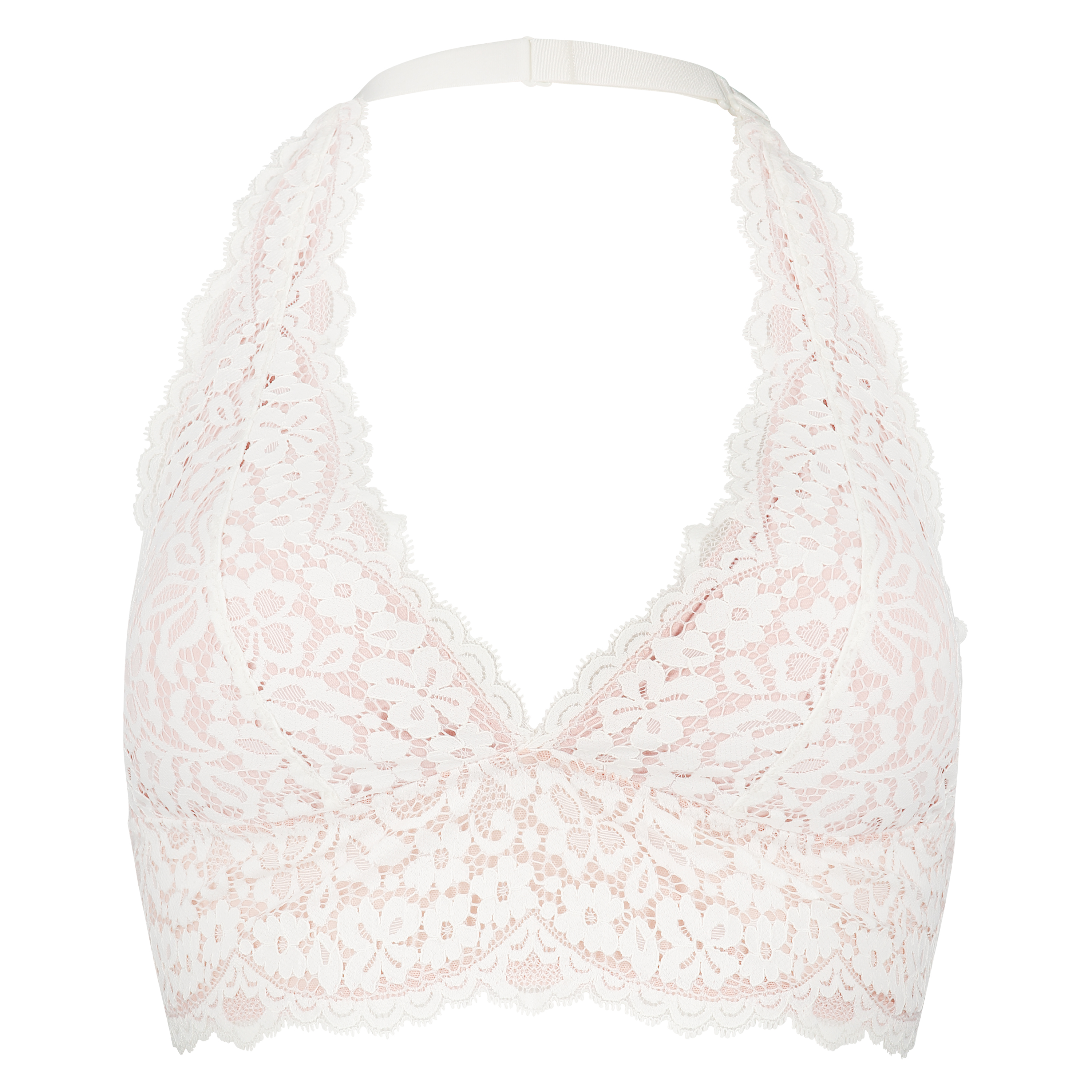 Formstøbt halterneck Bralette Marina, Hvid, main