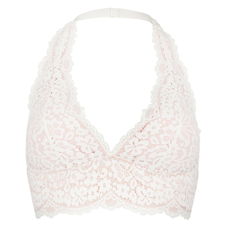 Formstøbt halterneck Bralette Marina, Hvid