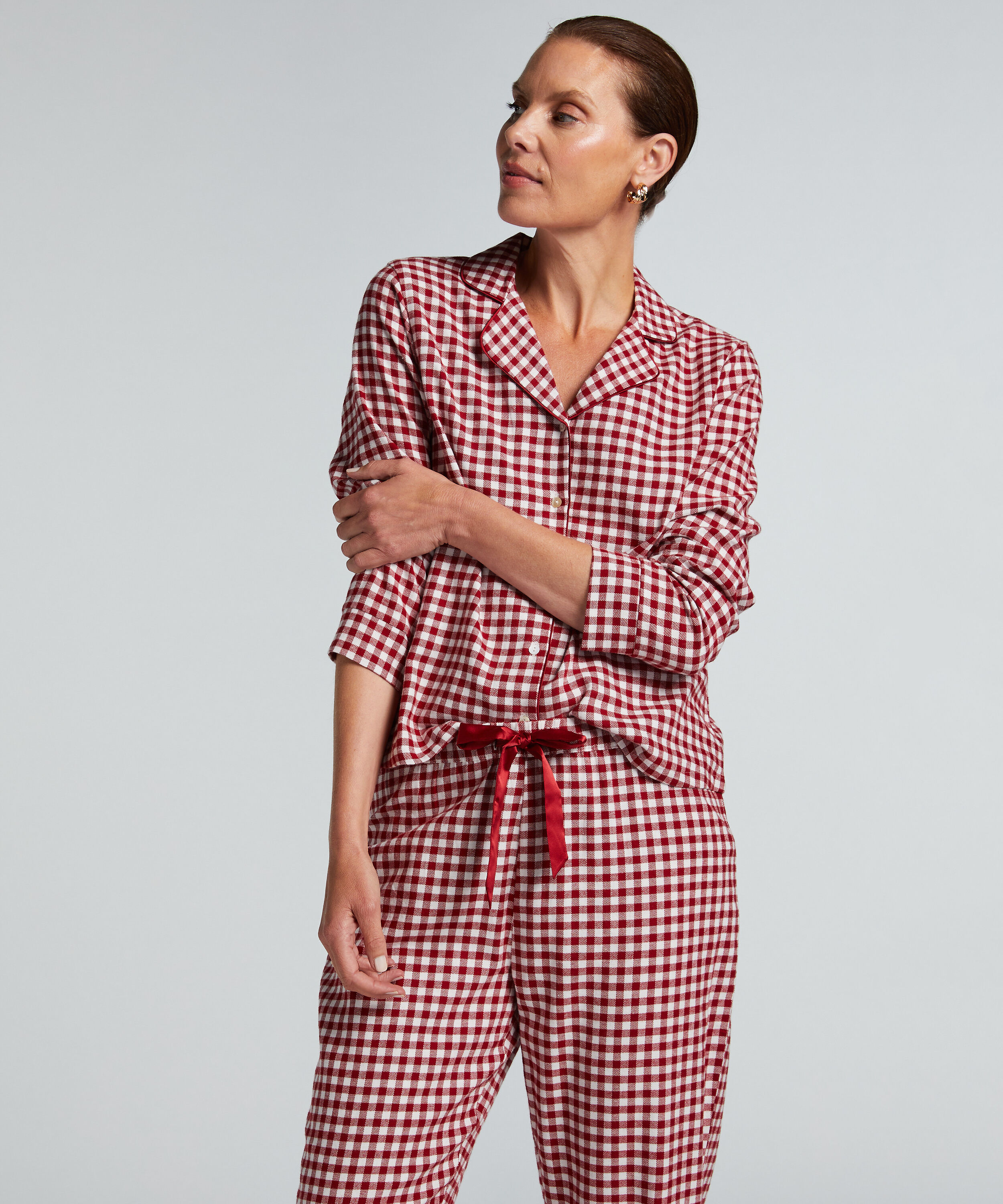 Pyjamass&aelig;t Flannel, R&oslash;d