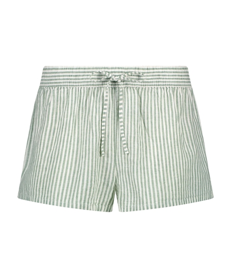 Pyjamas shorts Linned, grøn