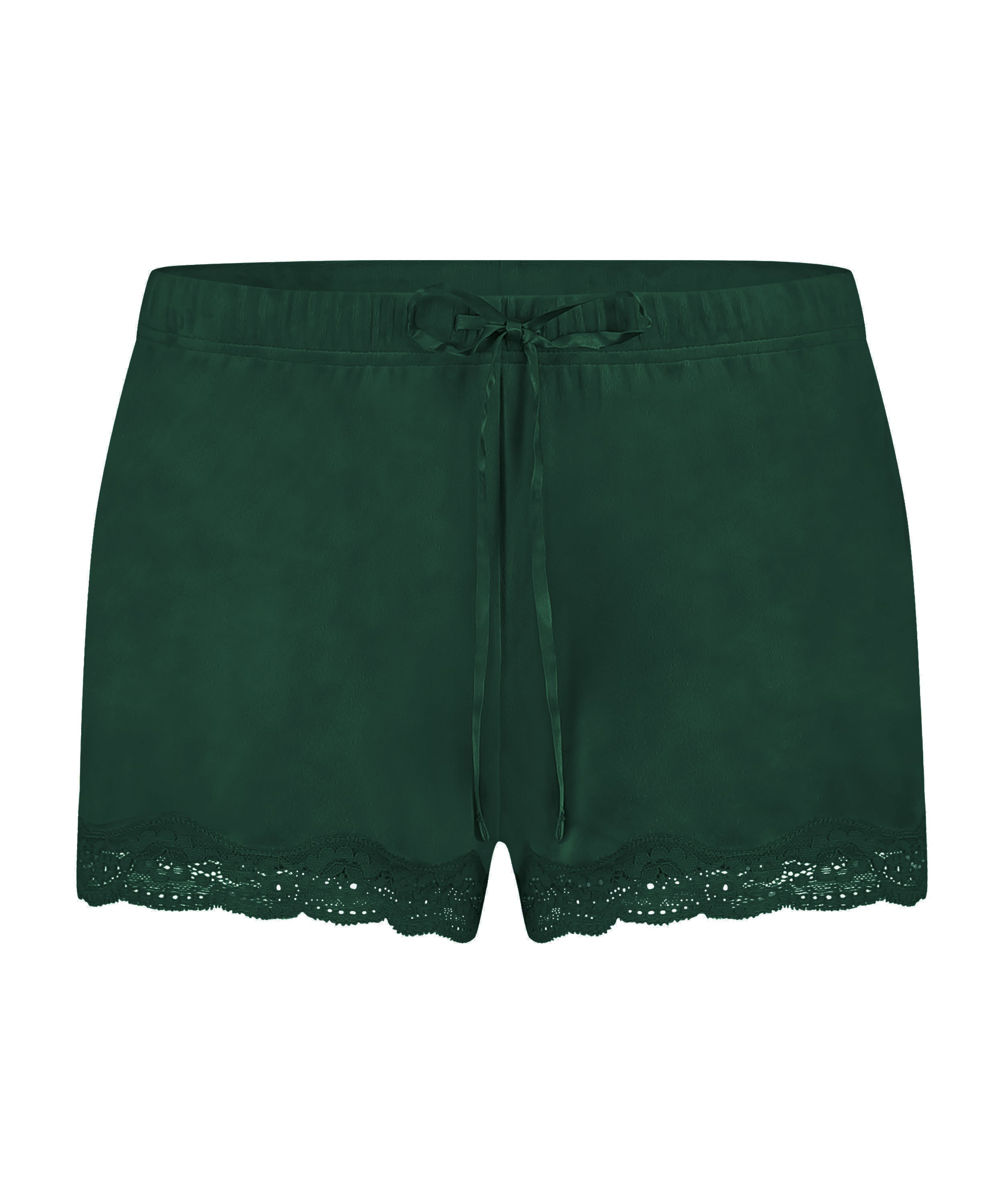 Shorts velour Lace, Grøn, main