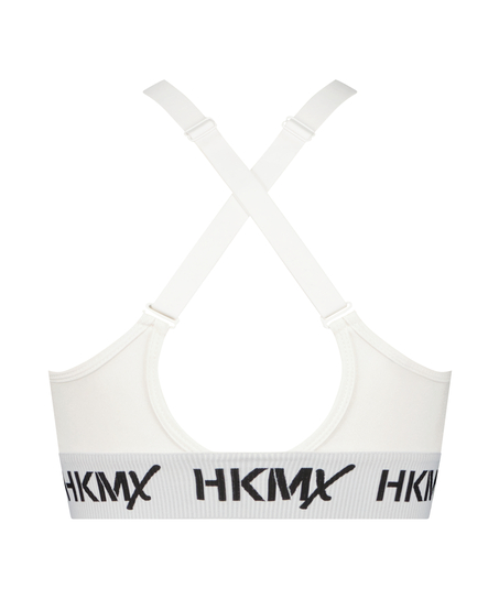 HKMX sports-bh The Crop Logo Level 1, hvid
