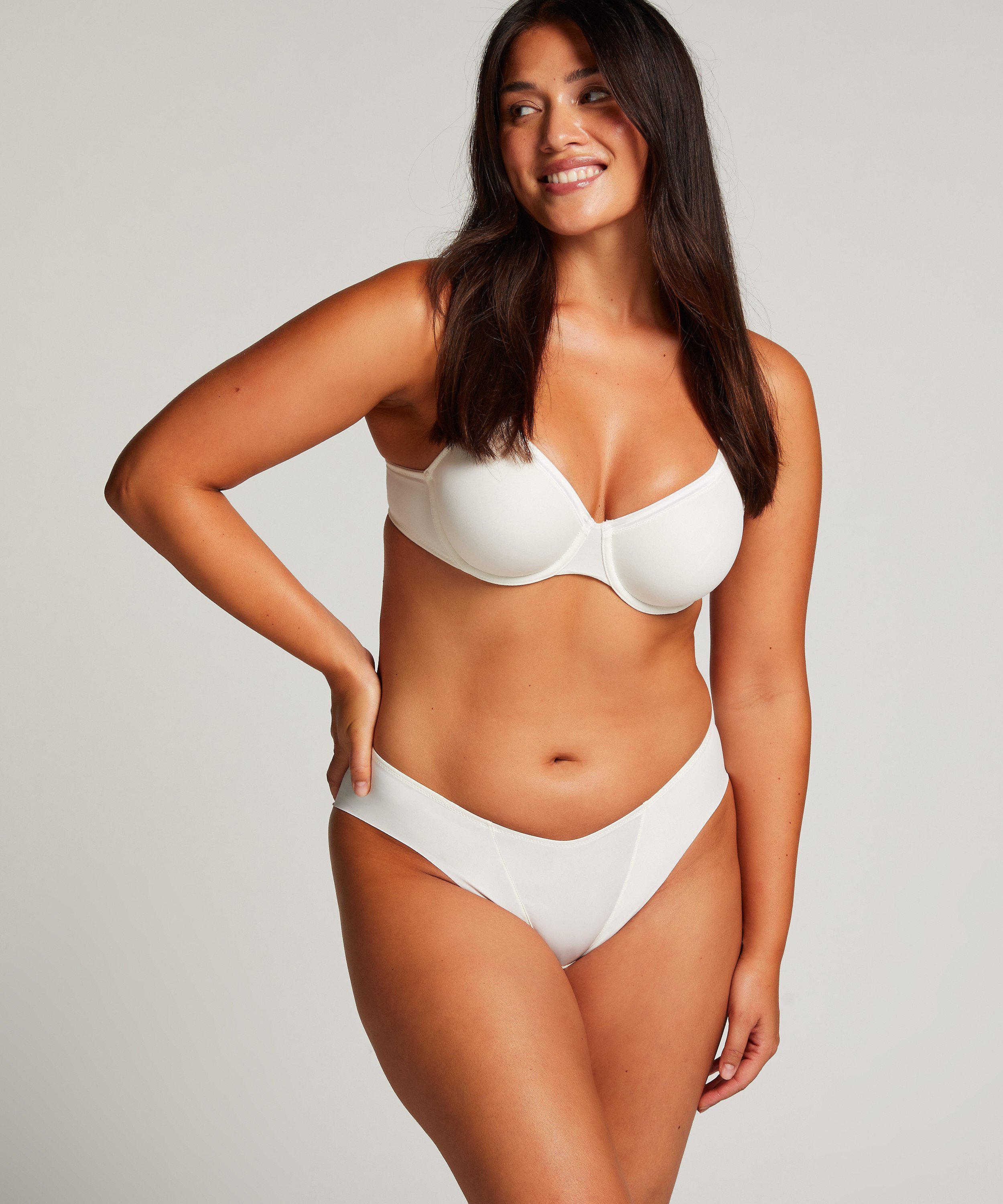 Satin Fleece trusse, Hvid, main