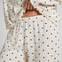 Pyjama Pant Loose Pointelle, Hvid