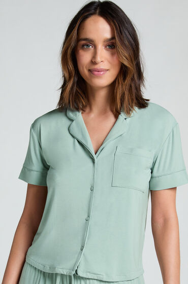 Hunkemöller Kortærmet jerseyjakke Essential Grøn