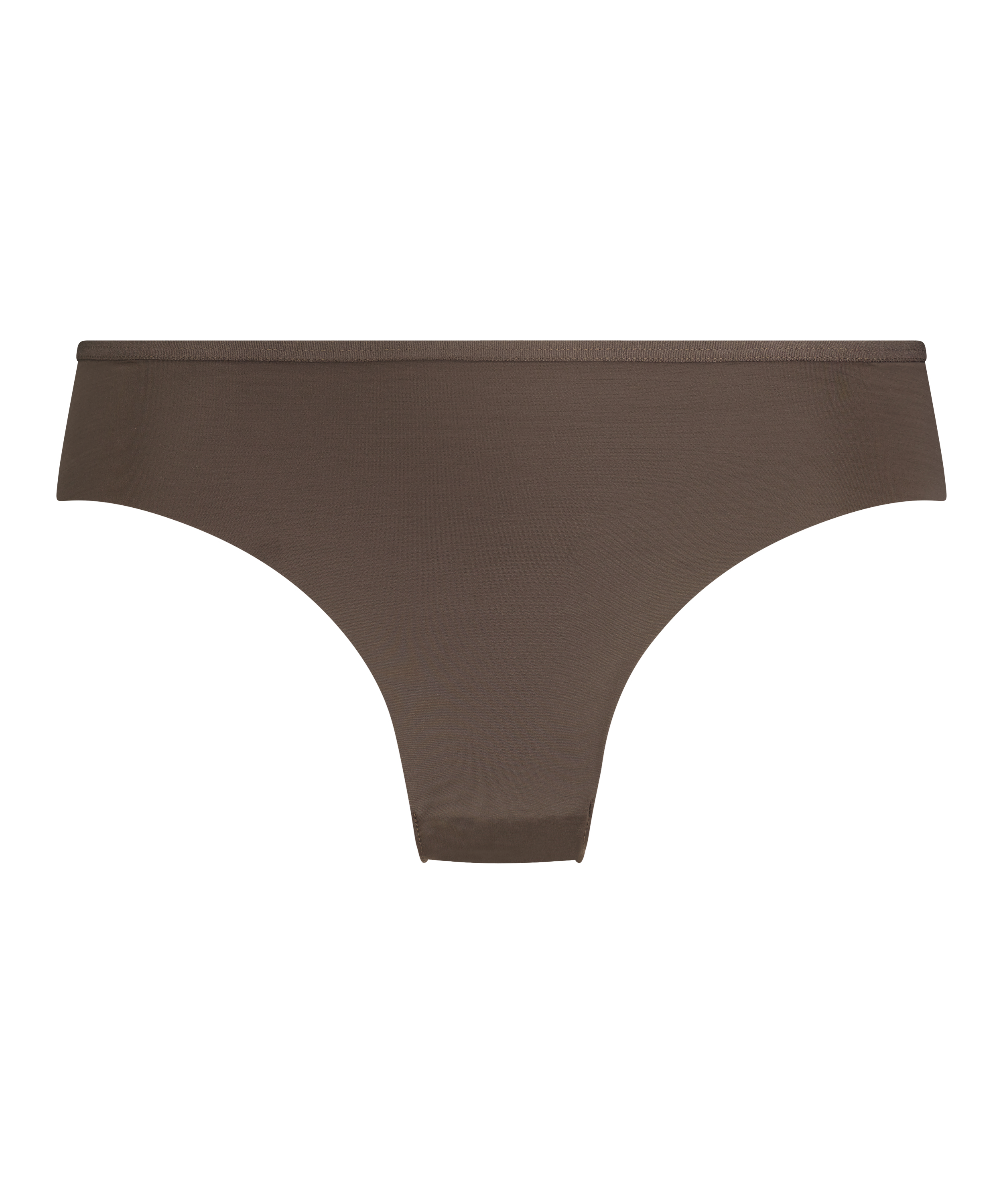 Usynlig brasiliansk trusse Lace Back, Brun, main