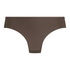 Usynlig brasiliansk trusse Lace Back, Brun