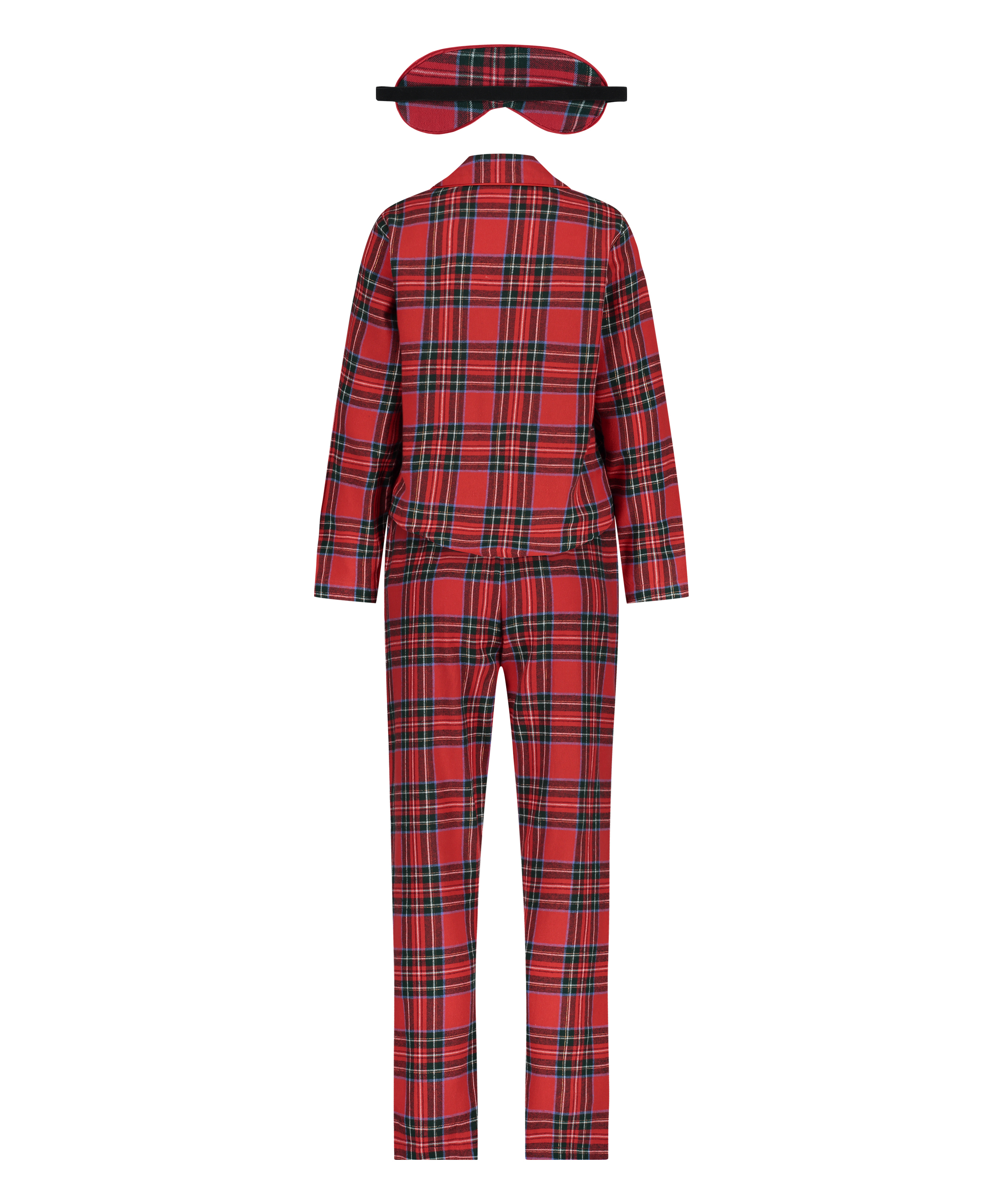 Pyjamas sæt Check Twill, rød, main