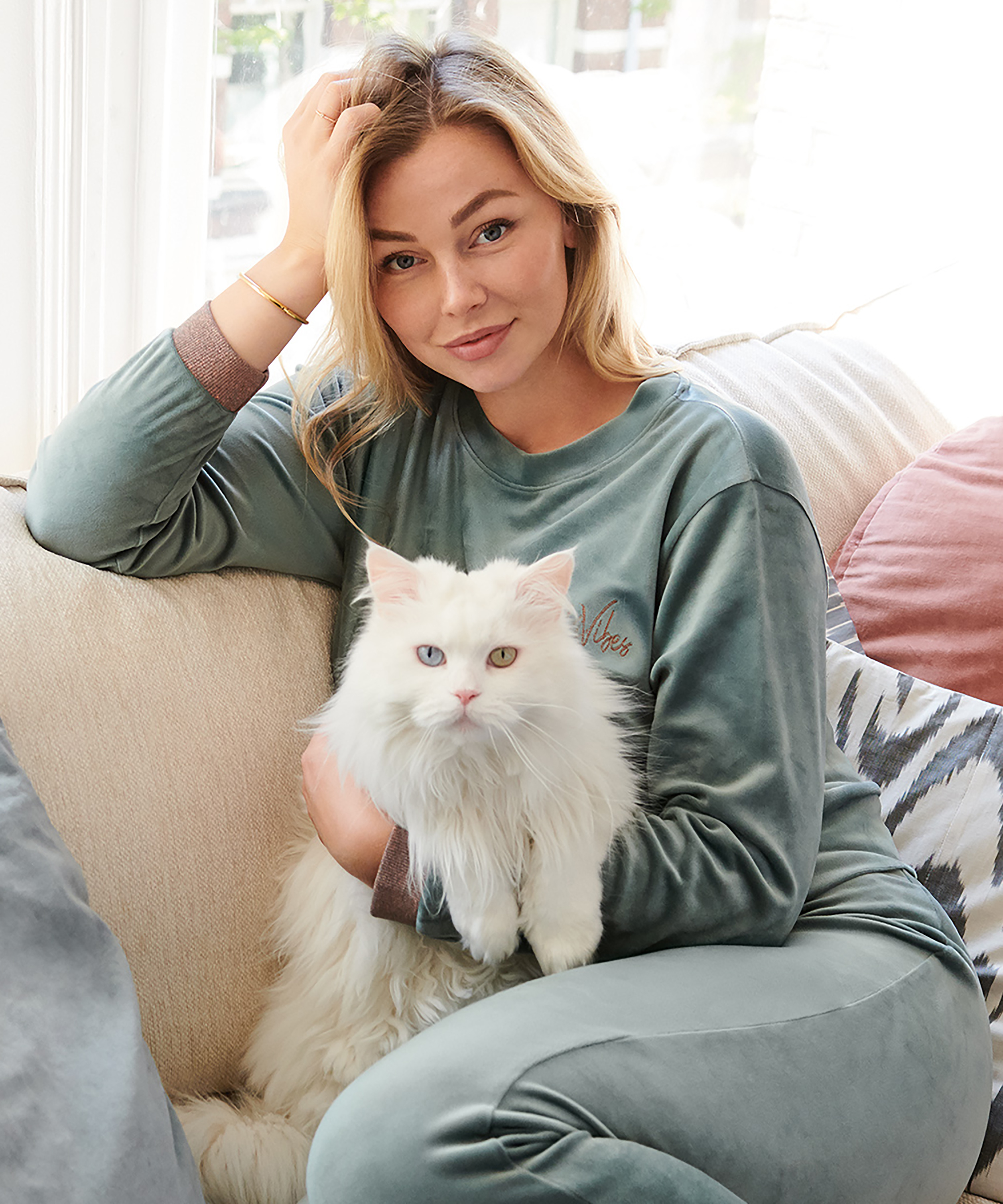 Top velour Lurex, Gr&oslash;n, main