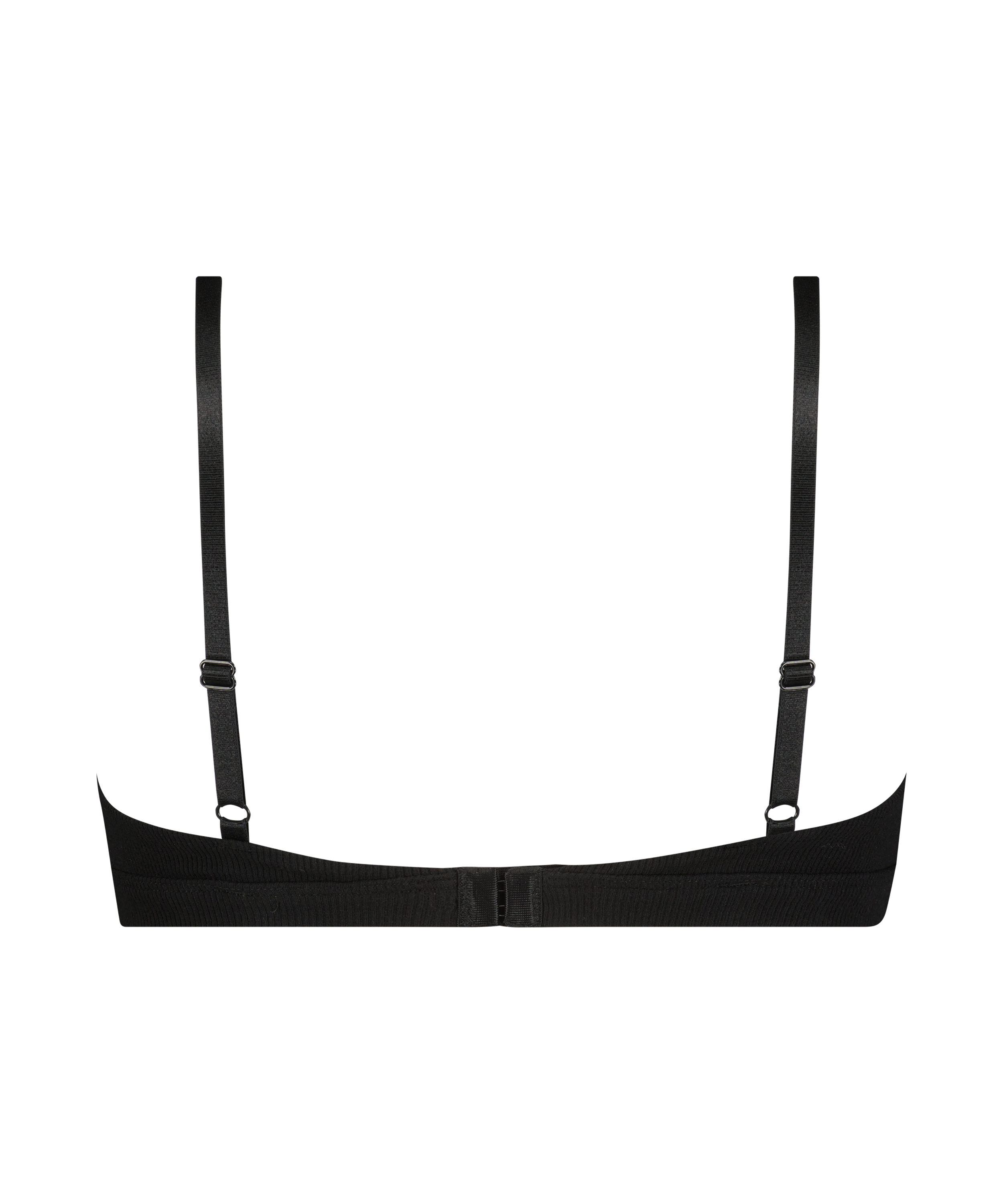 Bralette Rib Baddie, Sort, main