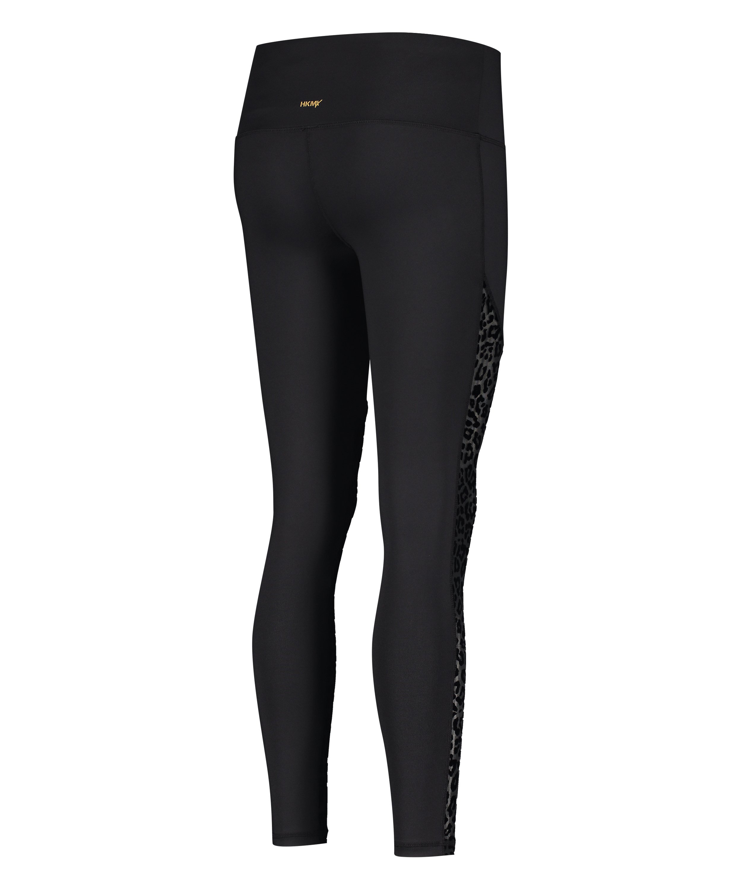 HKMX High Waisted Sportlegging Leopard Flock, Sort, main