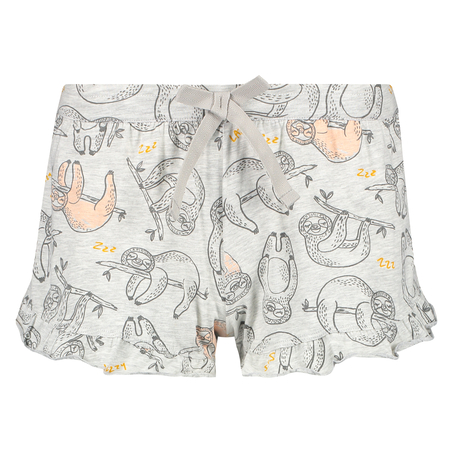 Jersey pyjamasshorts, Grå