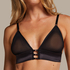 Bralette Mesh Essentials, Sort