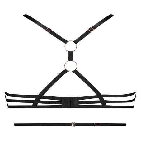 Ikke-polstret b&oslash;jle-bh Dahlia, Sort