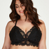 Olivia bralette Curvy, Sort