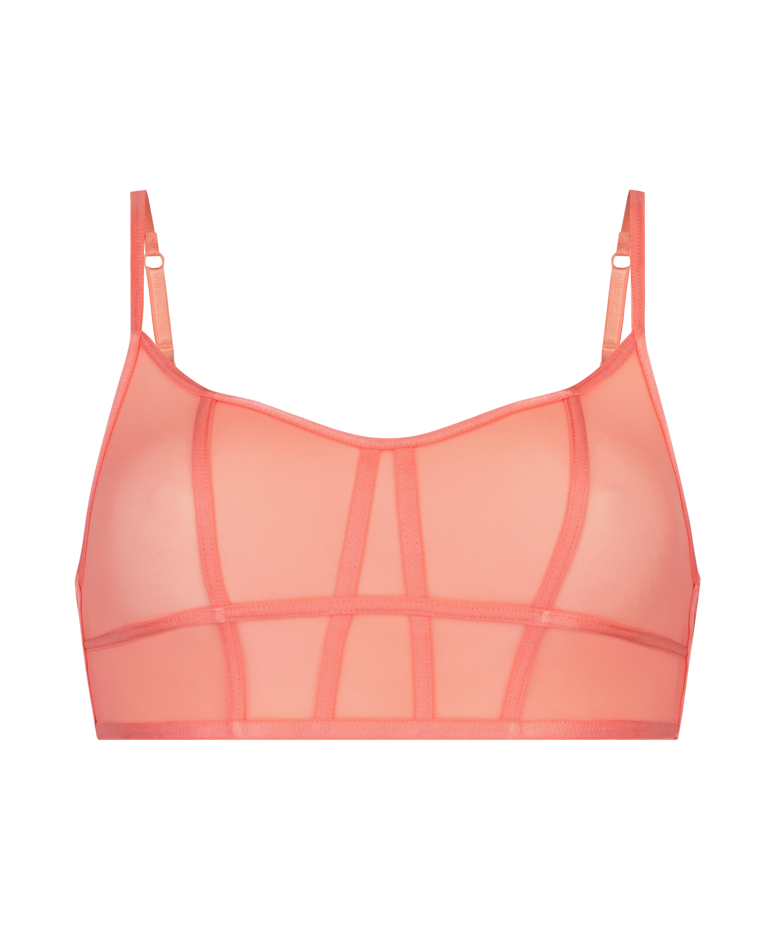 Bralette longline Sexy Mesh, Orange, main