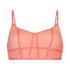Bralette longline Sexy Mesh, Orange